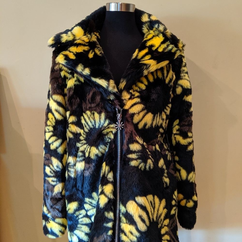 Dolls Kill Sunflower Furry Coat